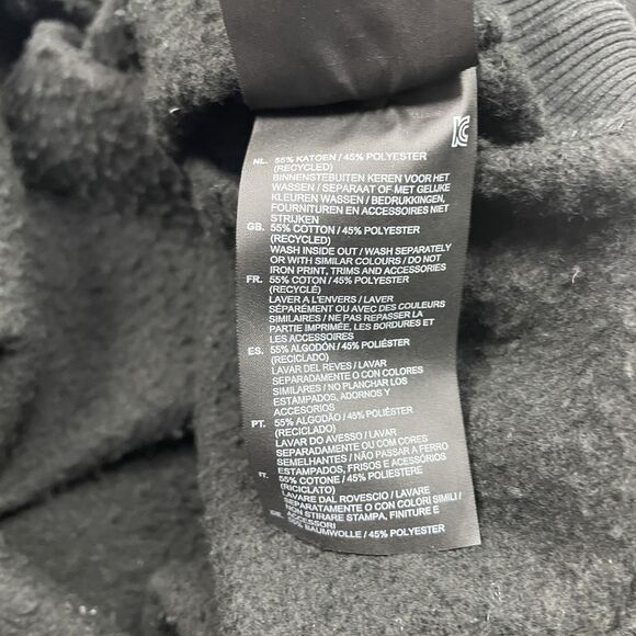 G-Star RAW Sweatshirt Mens Large Black Crewneck Pullover Logo RAW Graphic Fleece - Picture 6 of 12